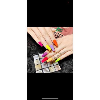 [hàng chính hãng] sét sơn gel màu neon phản quang