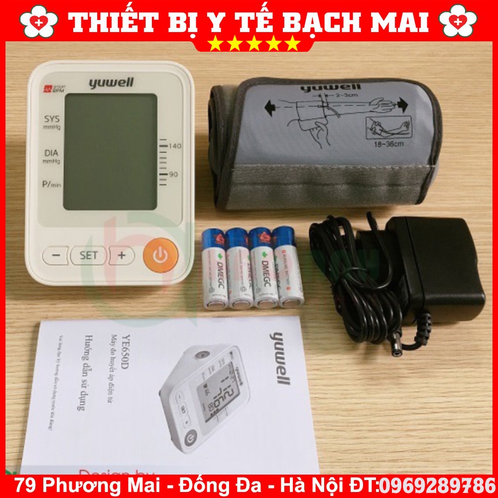 ✅ YUWELL YE650D 💖 Máy Đo Huyết Áp Có Giọng Nói Tiếng Việt Yuwell YE650D