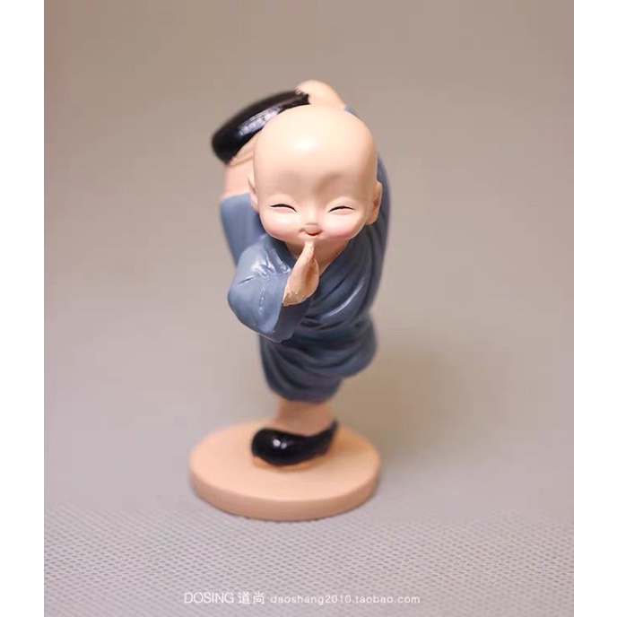 Bộ tượng 4 chú tiểu múa võ trang trí tại nhà, văn phòng, để xe hơi