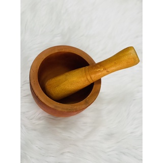 Cối + chài Gỗ đâm tiêu Thái Bình (03 size đường kính: 13cm, 15cm, 17cm)