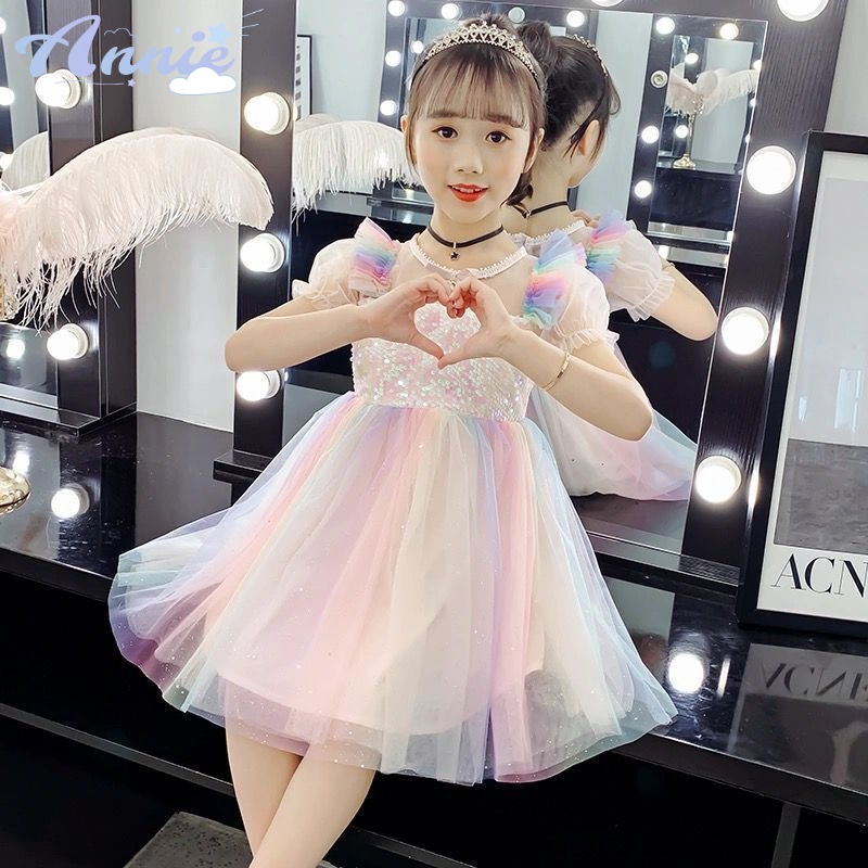 Đầm Công Chúa Phong Cách Hàn Quốc Thời Trang Xuân Hè Mới Cho Bé Gái