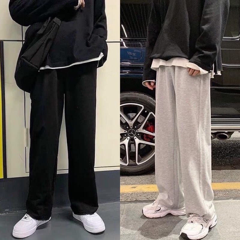 Quần thun ống suông