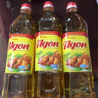 Chai dầu ăn Ngon thương hiệu Tường an 880ml