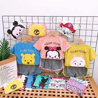 bộ thú ngộ nghĩnh cho bé chất cotton giấy