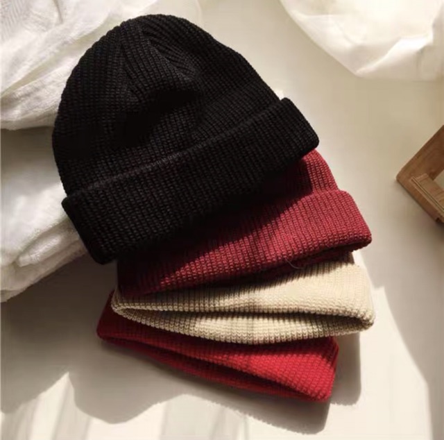 Mũ len beanie siêu hot mẫu len dày unisex