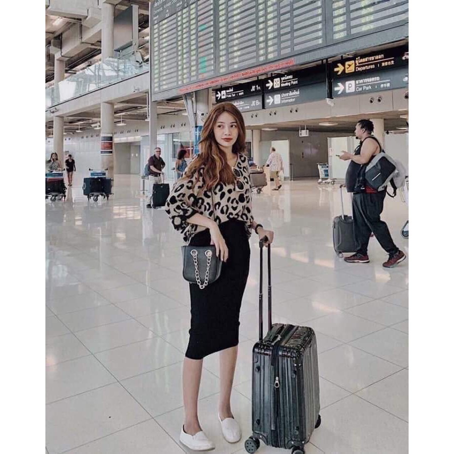 CHÂN VÁY LEN TĂM MIDI DÁNG DÀI - CHÂN VÁY XẺ TÀ ULZZANG
