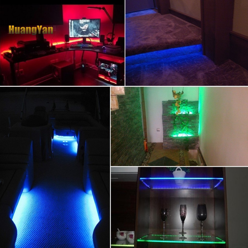 Dây Đèn Led 5m 3528 Rgb Thay Đổi Màu Sắc Điều Khiển Từ Xa Trang Trí Nhà Cửa / Quán Bar