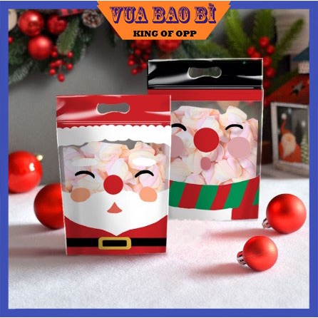 Túi ziplock hoạ tiết hoạt hình Noel đựng bánh kẹo, chống thấm nước - VUA BAO BÌ