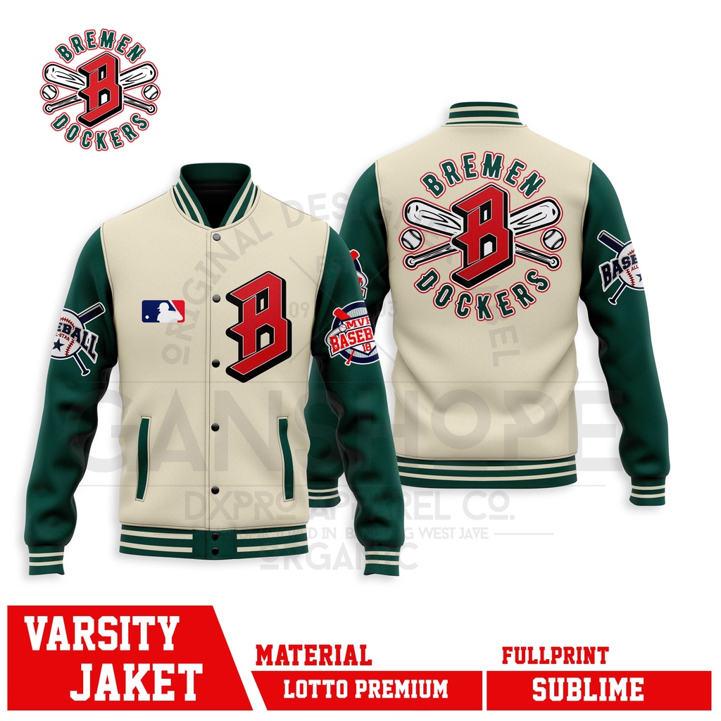 MLB Áo khoác bóng chày Unisex BASEBALL VARSITY