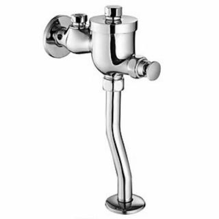 Van nhấn xả tiểu nam Đồng mạ Chrome