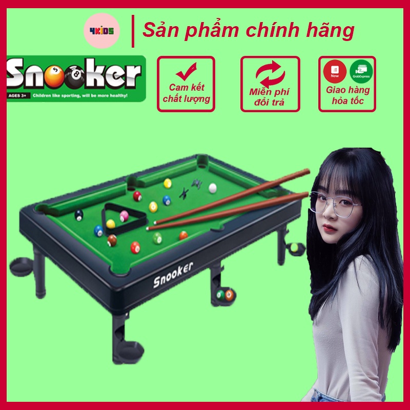 Bàn bi a mini - Bàn bi a cho trẻ em và người lớn, Size lớn 15 Bi , Mặt...