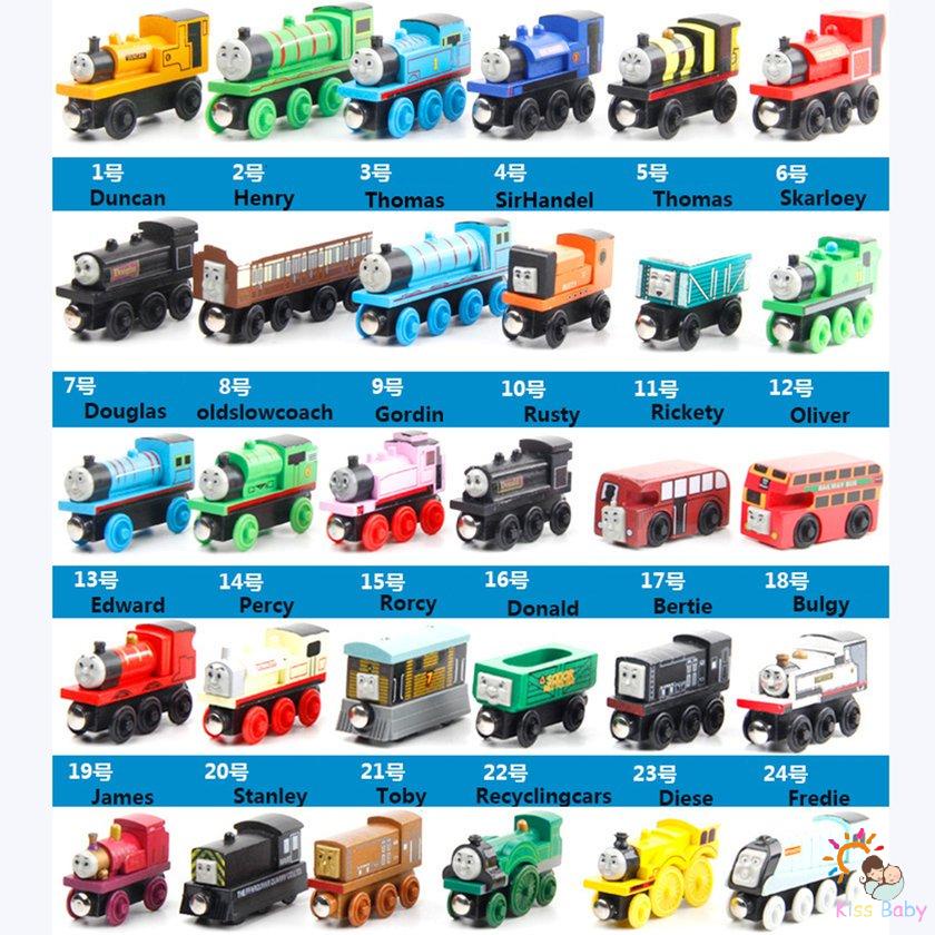 Children's Trains Toy Magnetic Thomas Wooden Train Car Interactive Games  Toy | Shopee Việt Nam