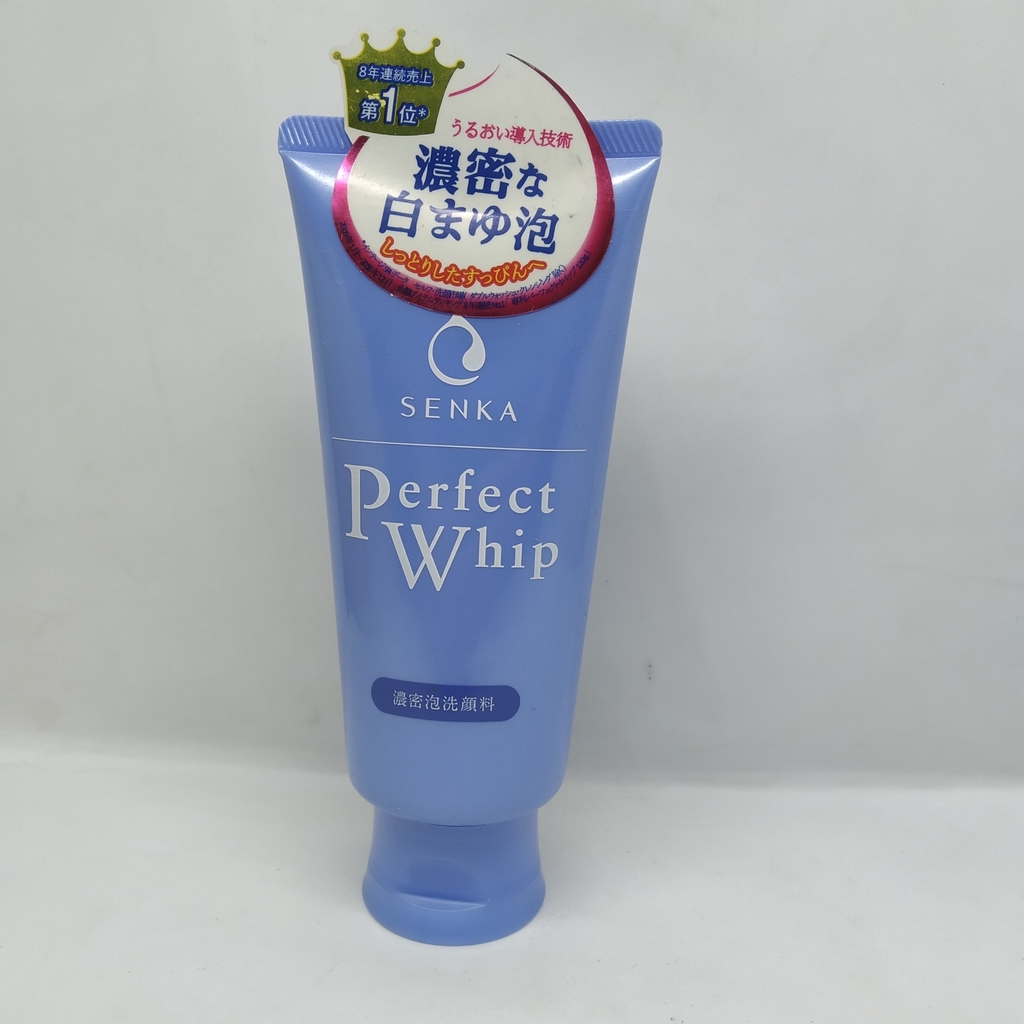 Sữa rửa mặt tạo bọt chiết xuất tơ tằm trắng Senka Perfect Whip (xanh dương) | BigBuy360 - bigbuy360.vn