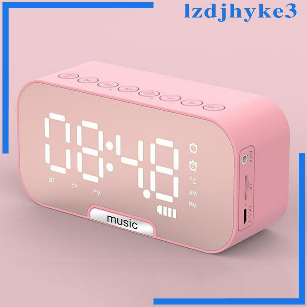 Loa Bluetooth Không Dây Tích Hợp Đồng Hồ Báo Thức Kỹ Thuật Số Tích Hợp FM Radio lzdjhyke3 Enjoylife