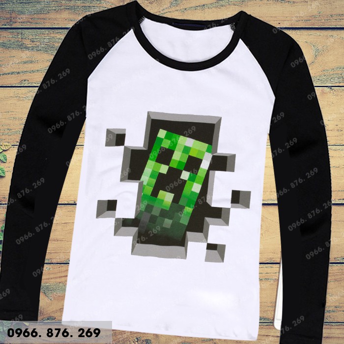 Áo thun minecraft dài tay thoe yêu cầu | BigBuy360 - bigbuy360.vn