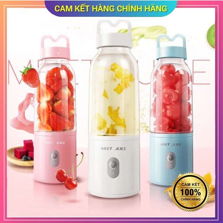 [CHÍNH HÃNG] Máy Xay Sinh Tố Đa Năng Cầm Tay Meet Juice - Xay cực nhanh 9s, cao cấp, an toàn