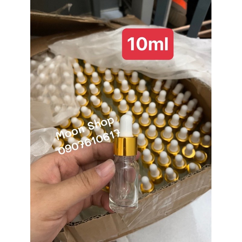 Combo 10 CHAI THUỶ TINH 10ml BÓP GIỌT