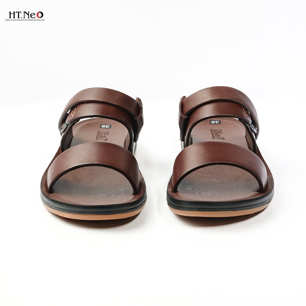 Sandal nam HT.NEO  da bò xịn kiểu dáng siêu đẹp quai hậu , da mềm thoáng chân, quai khâu chắc chắn SD80