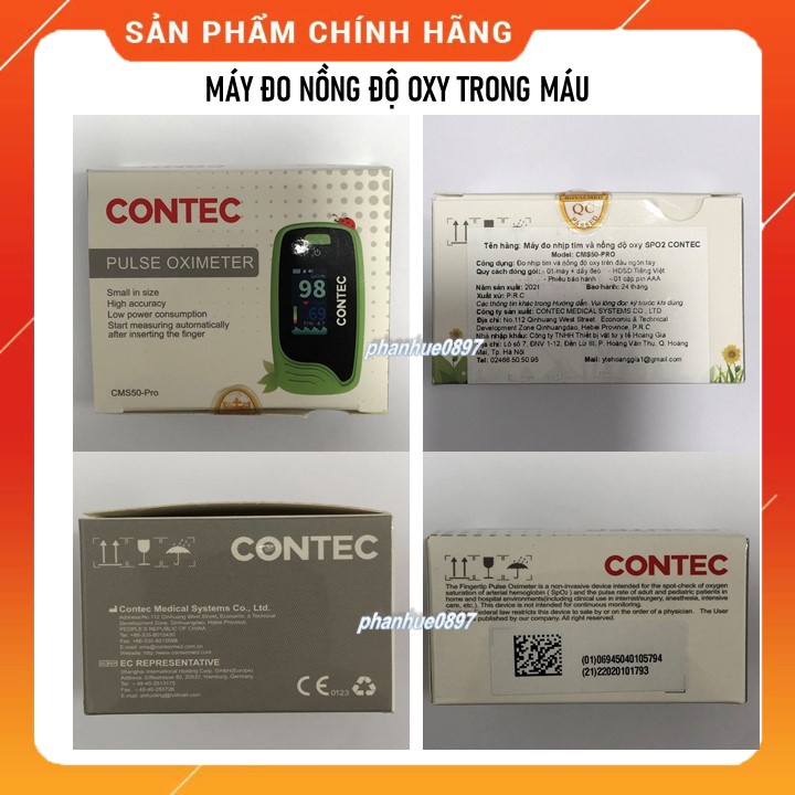 [HỎA TỐC] Máy đo Spo2/CONTEC/CMS50PRO/CMS50D2/Máy đo nồng độ oxy trong máu, nhịp tim và chỉ số Pi/Tặng pin