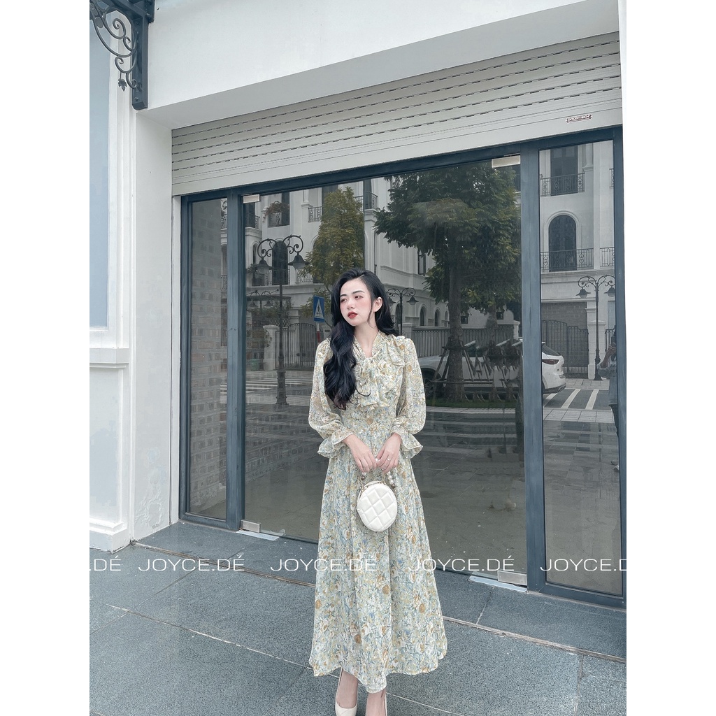 Váy hoa dài tay siêu xinh sang chảnh JDVH02 | BigBuy360 - bigbuy360.vn