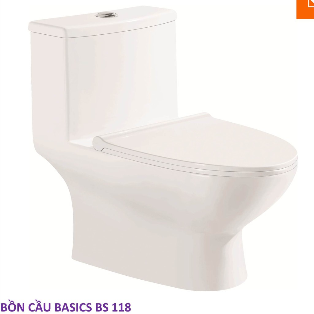 MienphivanchuyenHCM- Bồn cầu Basics BS 118, Bảo Hành Chính Hãng 03 Năm