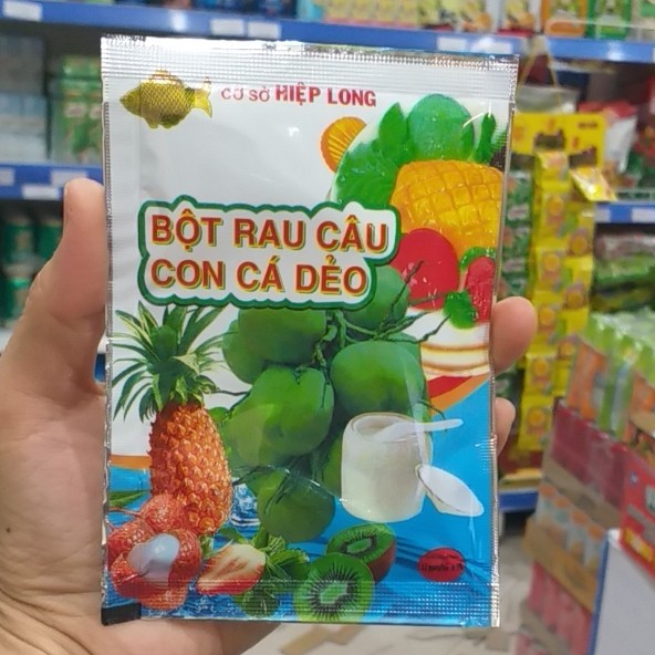 Bột rau câu con cá dẻo Hiệp Long set 3 gói