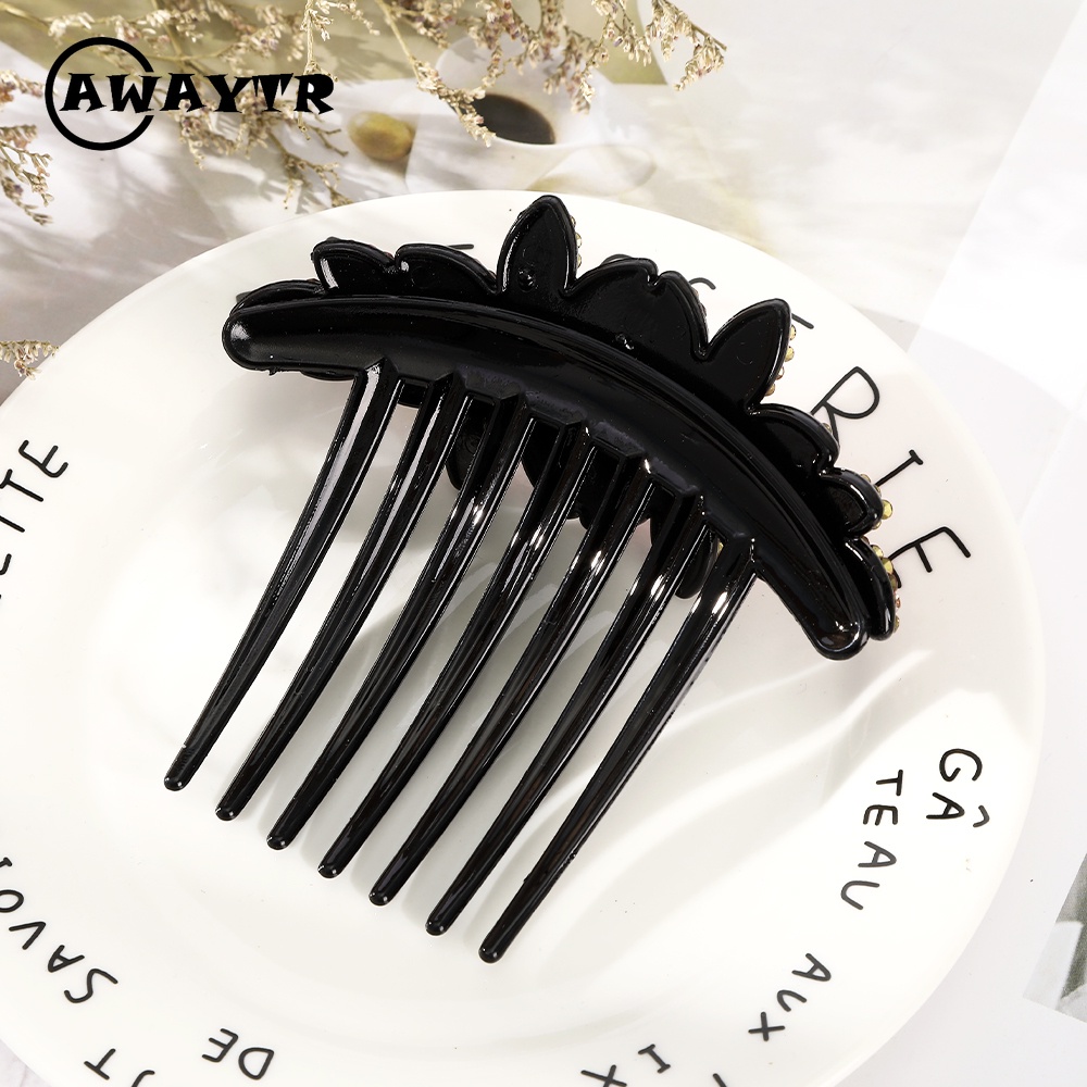 Lược Cài Tóc Đính Đá Hình Hoa Thời Trang Ngọt Ngào Cho Nữ