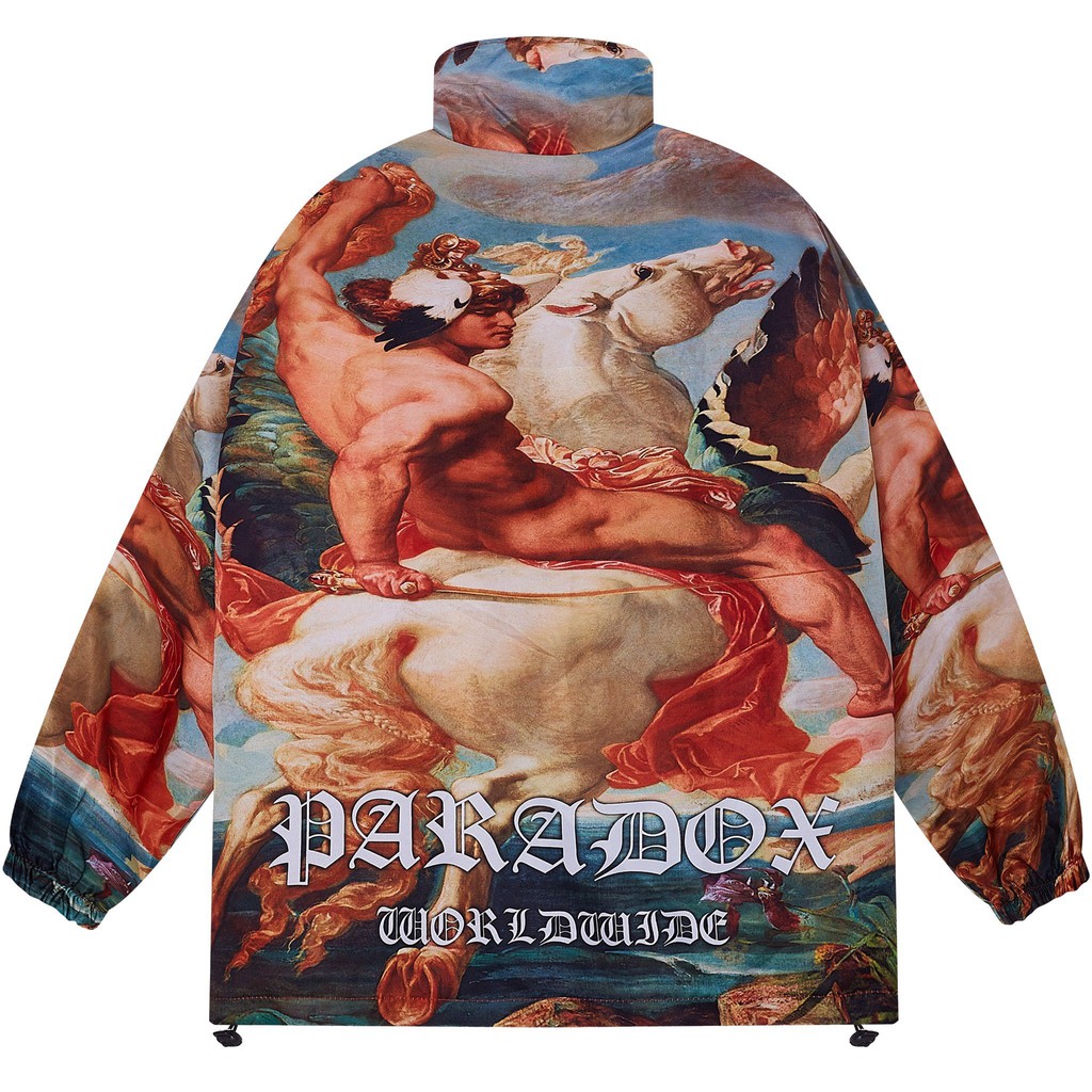 Áo khoác dù 2 lớp Paradox form rộng - Unisex - In hình - FLY MAN