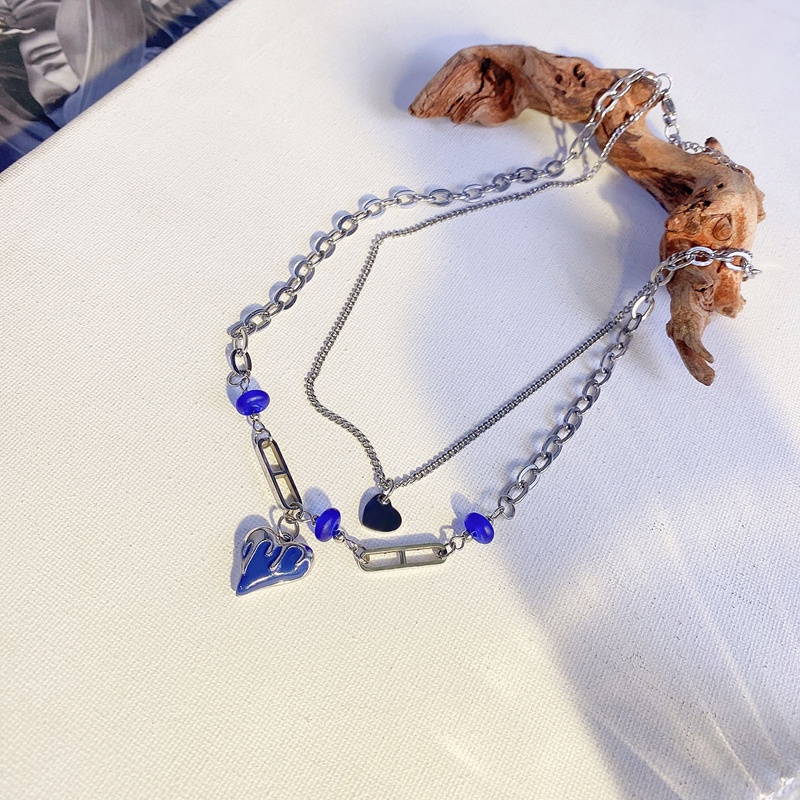 Vòng cổ hợp kim mặt hình trái tim xinh xắn hợp thời trang dành cho nữ