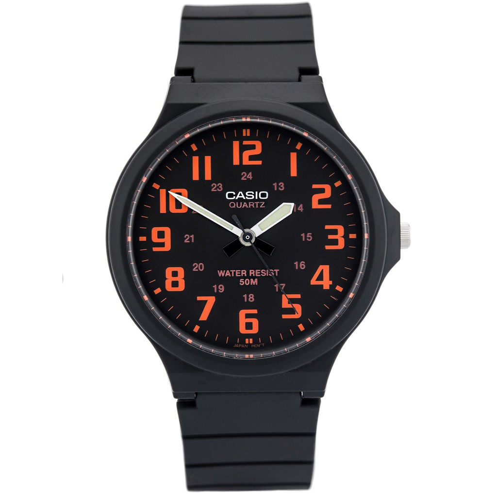 Đồng hồ nam dây nhựa Casio chính hãng Anh Khuê MW-240-4BVDF (43mm)