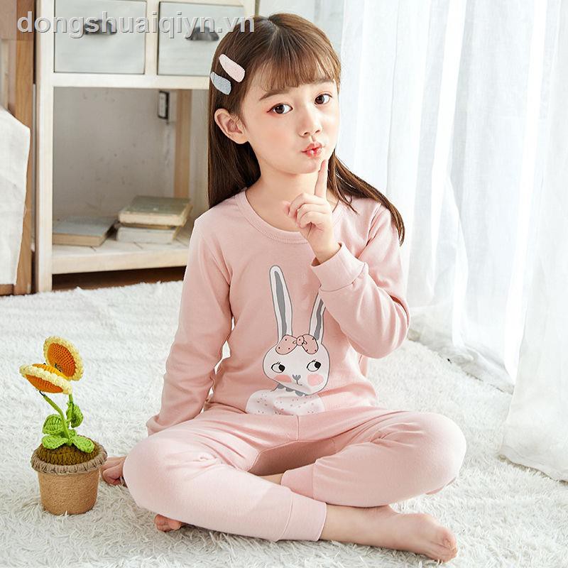 Bộ Đồ Ngủ Pijama Dài Tay Vải Cotton Cho Bé