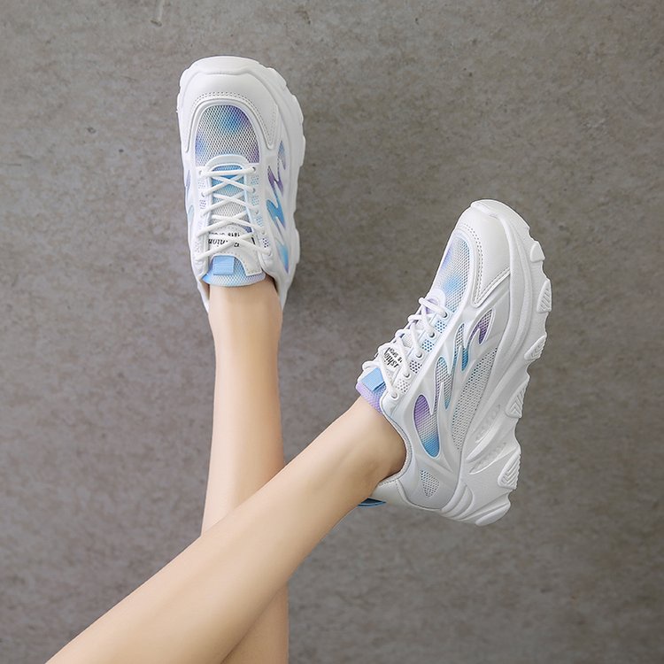 Giày Thể Thao Cột Dây Thoáng Khí Thoải Mái Mũi Tròn Phong Cách Mới