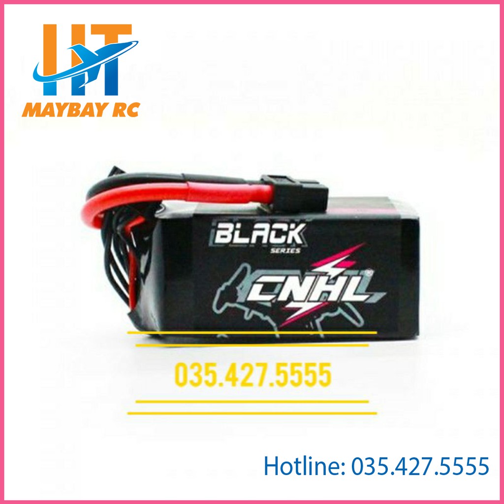 Pin Lipo CNHL Black Series 1300mAh 22.2V 6S 100C For FPV With XT60