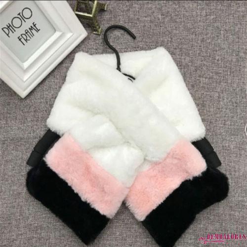 Khăn quàng cổ đính lông mềm thời trang