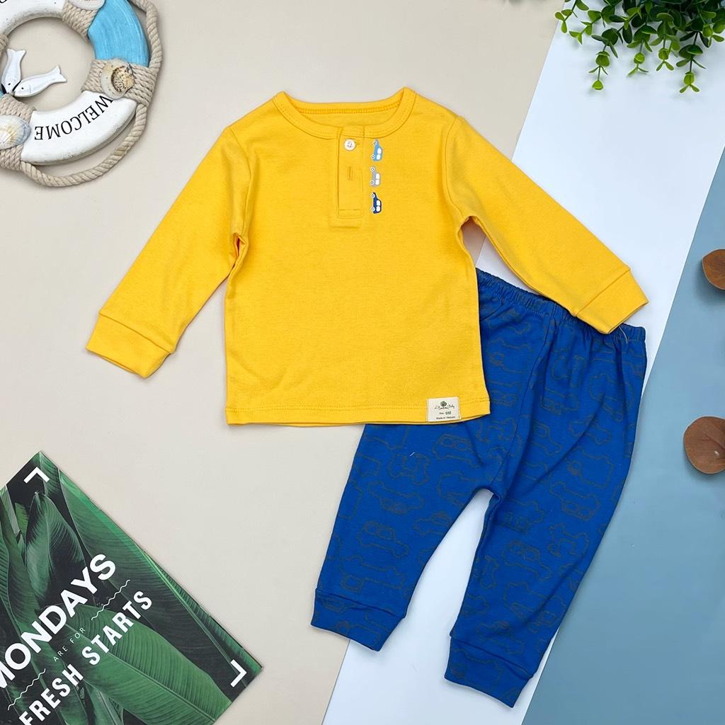 Bộ sơ sinh bé trai in hình LITIBABY size 6/36
