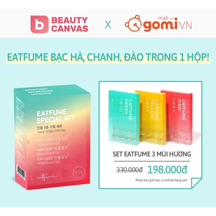 [Special Kit] Viên Nhộng Chăm Sóc Hơi Thở BEAUTY CANVAS EATFUME GomiMall