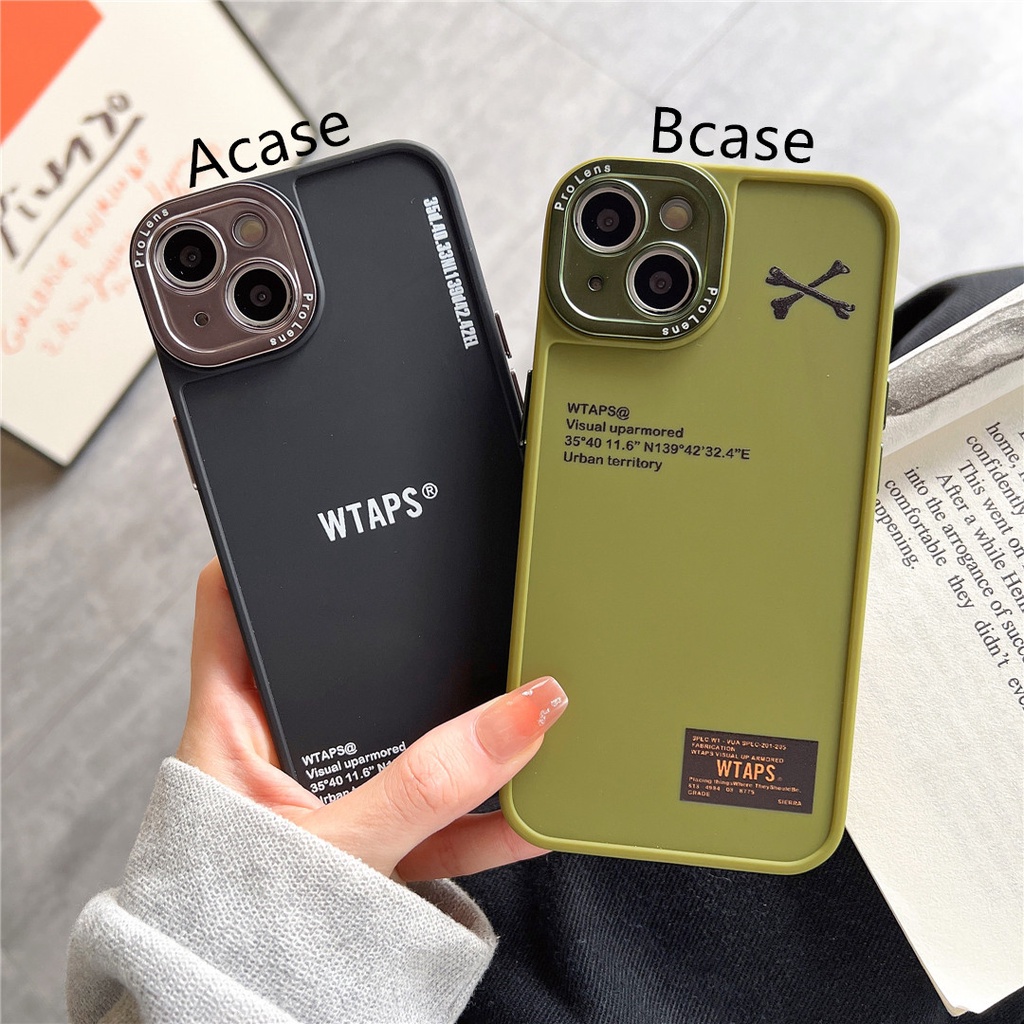 Ốp Điện Thoại Nhựa Cứng Mạ Điện Họa Tiết WTAPS Cho iPhone14 13 12 Mini 11 PRO MAX 6 / 6s 7 / 8plus SE2 X / XS XR XSMAX #Hg5140