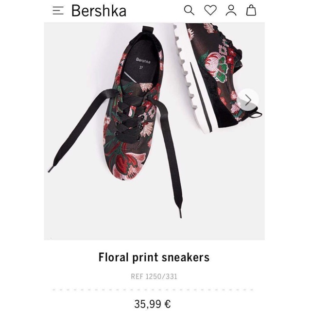 [Thanh lý] Giày sneakers BERSHKA đế cao - hàng AUTH - kèm ảnh thật