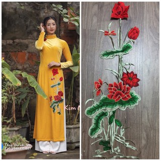 Bông thêu hoa sen mới nhất