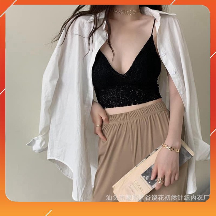 ÁO BRA REN 2 DÂY CÚP NGỰC [ABR06] KÈM MÚT SIÊU ĐẸP