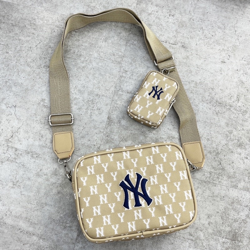 Full MLB Monogram Beige Và Xanh Navy Full Tag