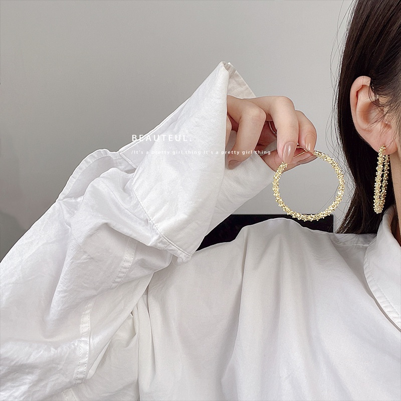 Đôi khuyên tai hình vuông đính đá opal 925 phong cách Hàn Quốc cho nữ