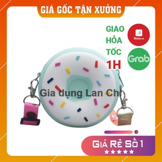 [Freeship] Túi đeo chéo cầu vồng, Túi tròn hình bánh kẹo cookie dễ thương cho bé