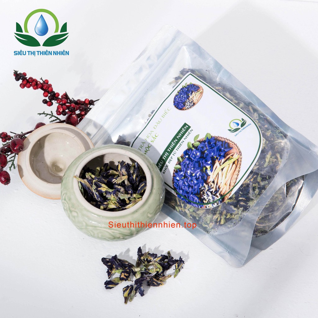 Trà hoa đậu biếc đóng túi zip thương hiệu Mộc Sắc | BigBuy360 - bigbuy360.vn