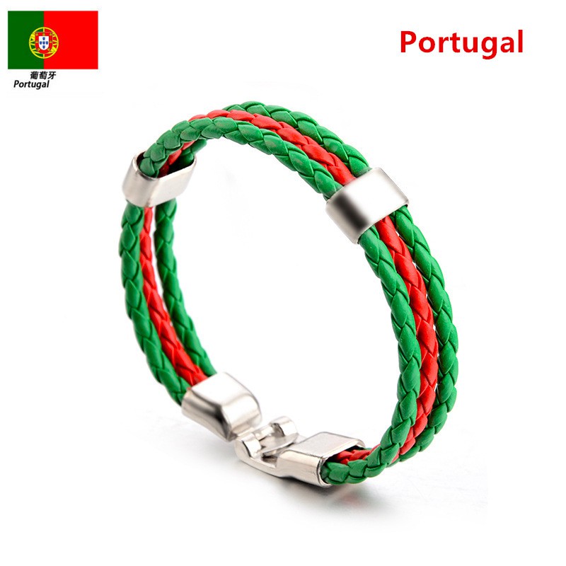 Dây đeo cổ tay bằng da Rope thế giới