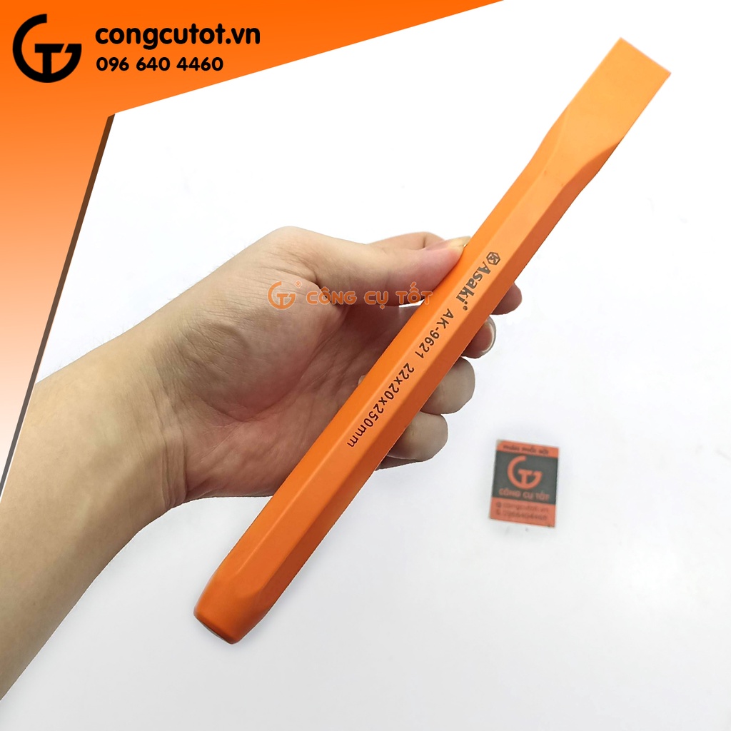 Đục sắt dẹp cầm tay thép CrV  Asaki