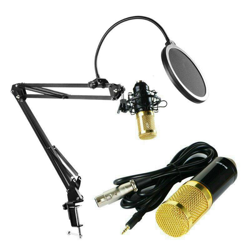 Combo Mic Thu Âm BM800 Giá Kèm Giá Đỡ Và Màng Lọc.