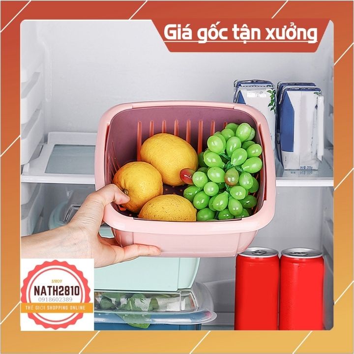 Set RỔ, CHẬU và NẮP ĐẬY chất liệu nhựa PP cao cấp an toàn tiện lợi rửa, đựng rau củ trái cây