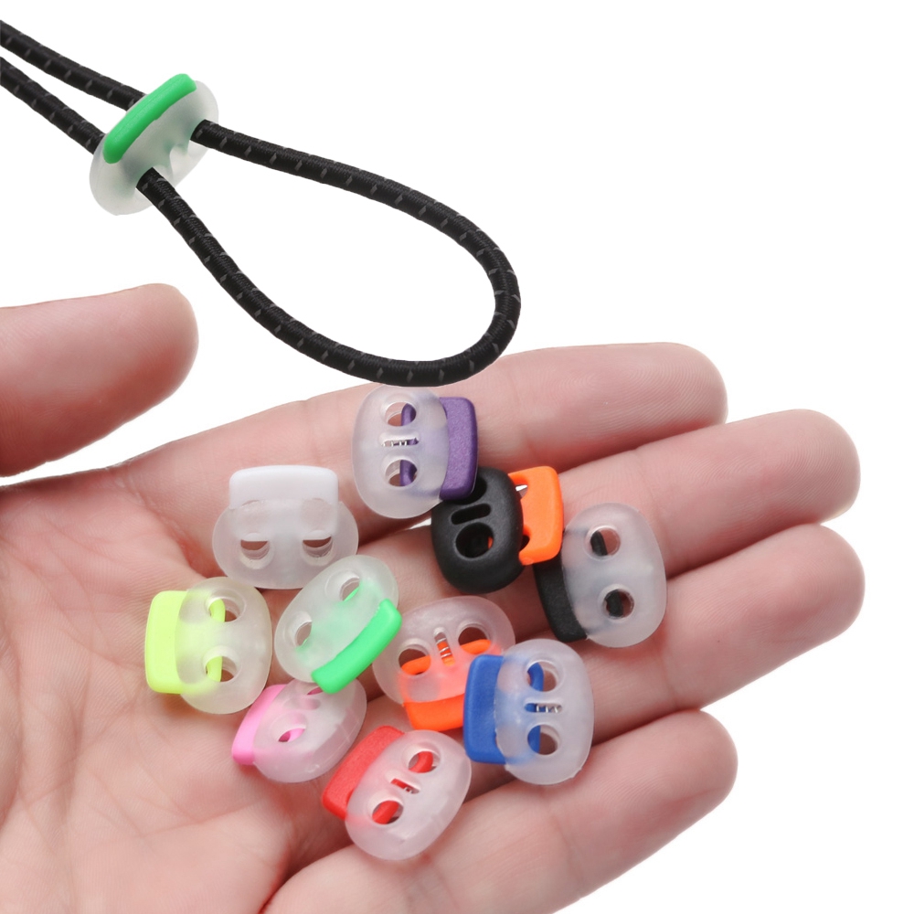 Set 10 nút chặn dây rút 18.5x17mm bằng nhựa tiện dụng