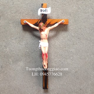 Tượng Chúa Chịu Nạn (Thánh Giá) 15cm Thánh Giá cao 27cm